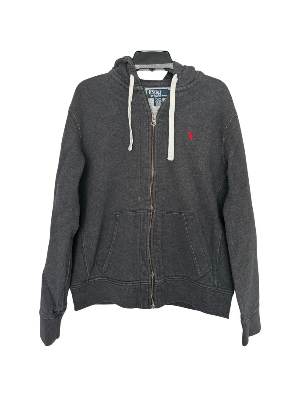 Polo Ralph Lauren Gray Full Zip Hoodie Size Large